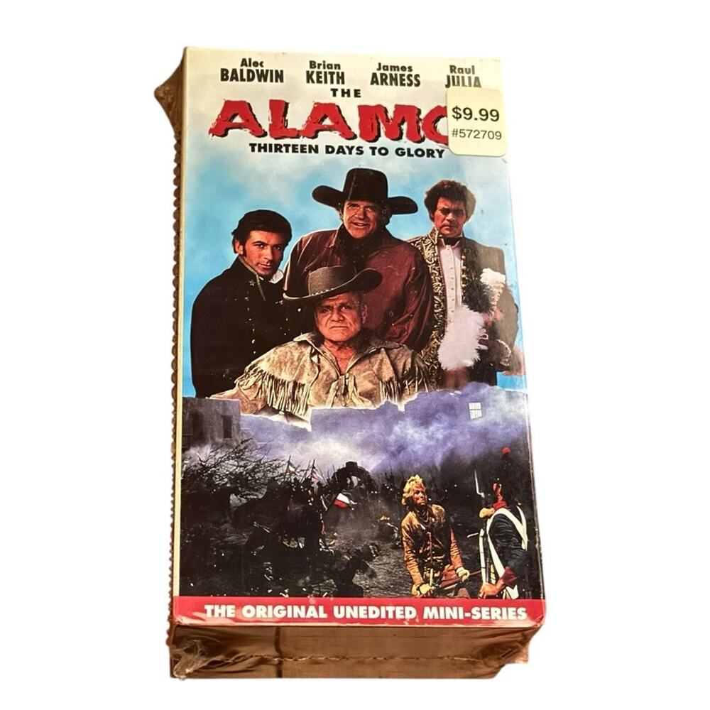 The Alamo Thirteen Days to Glory VHS 3 Tape Set Factory Sealed Mini Series‎ NEW